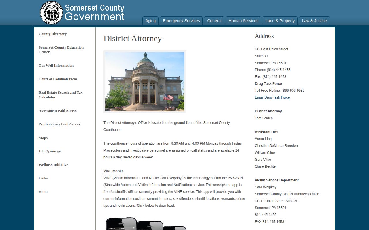 Somerset County same-day release notification information